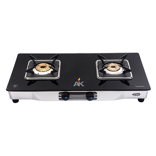 AK 2007 Two Burner Glass Top Gas Stove
