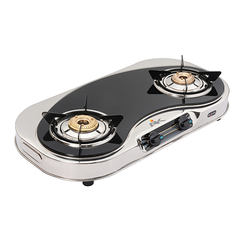 AK 2006 Two Burner Glass Top Gas Stove