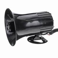 Hooter Alarm Siren 12dc - Color: Black