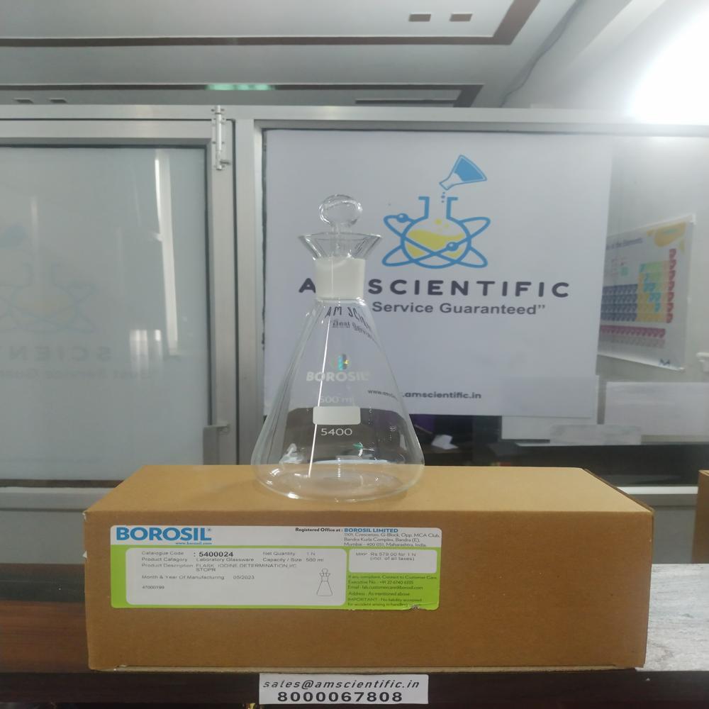 Iodine Flask With IC Glass Stopper 500ml