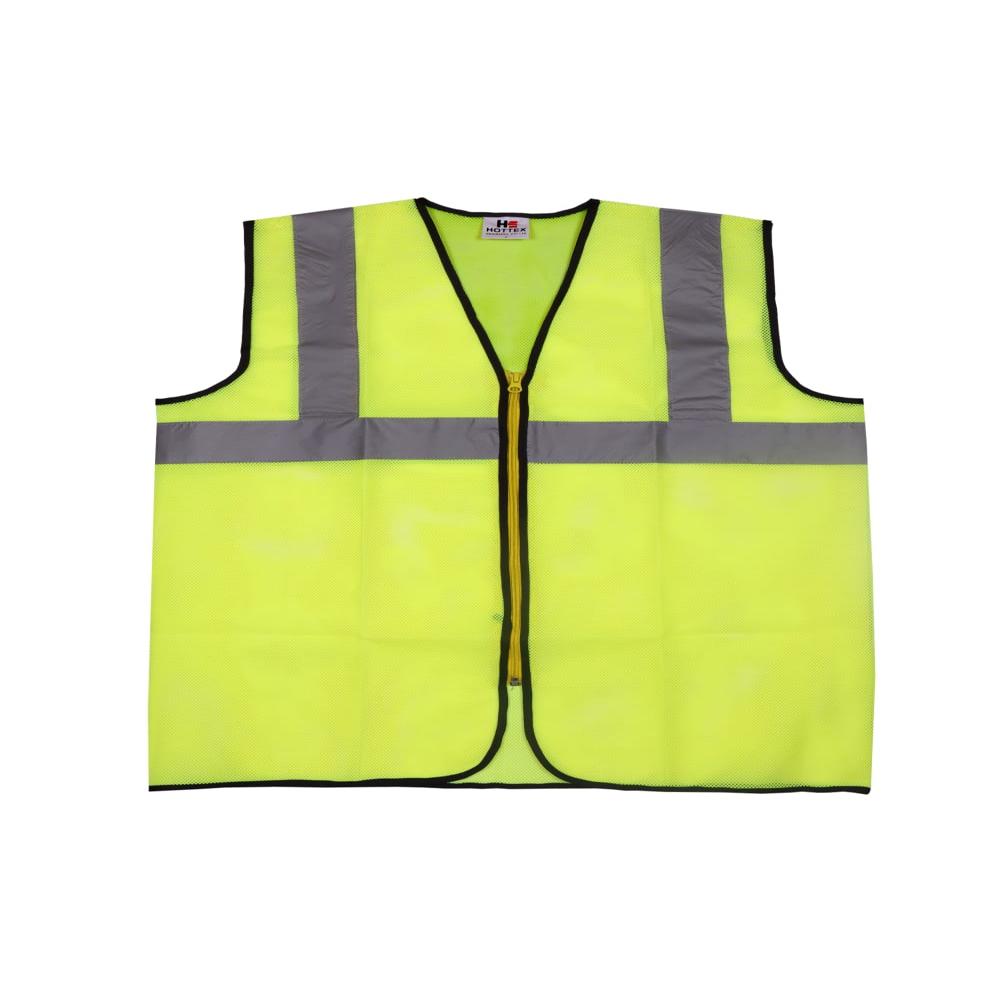 GENERIC 50.8mm(2 Inch) Tape Green Net Type Reflective Safety Jacket (Pack of 2)