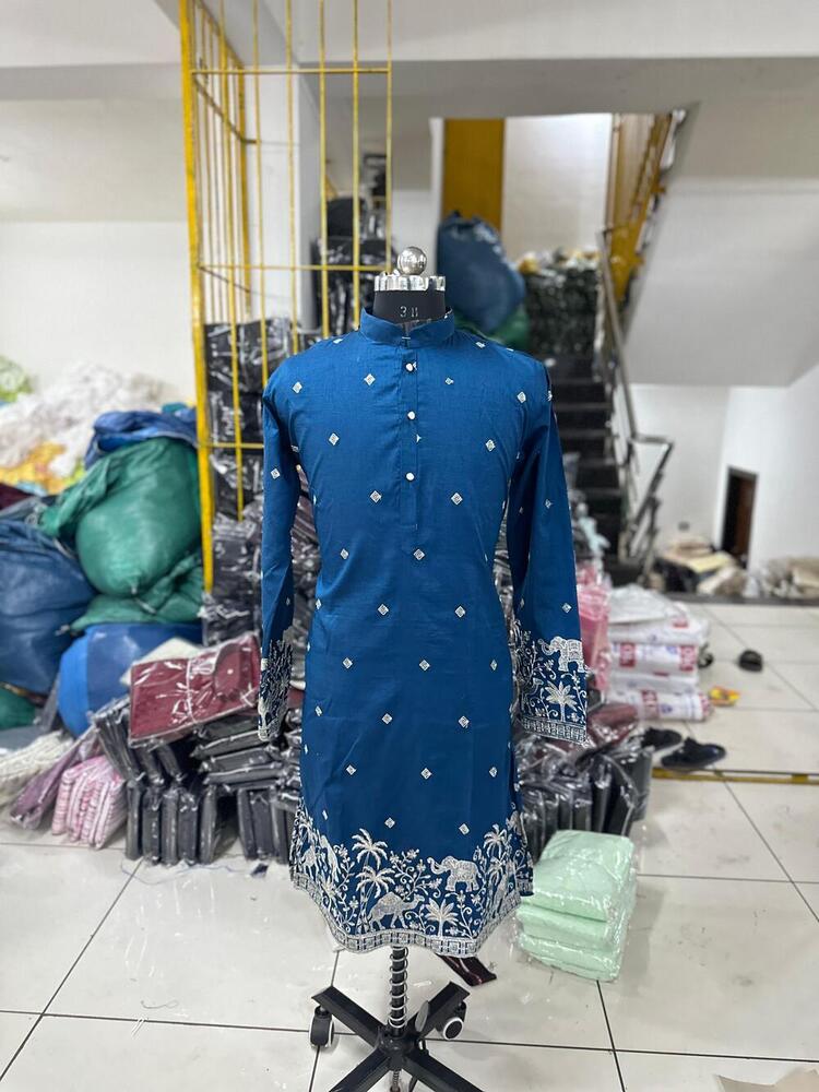 Embroidery Kurta - Chest Size: 34-42