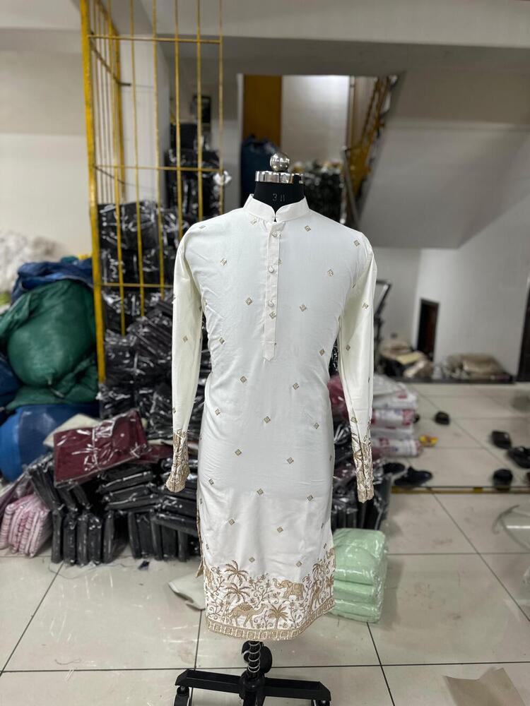 Embroidery Kurta - Chest Size: 34-42