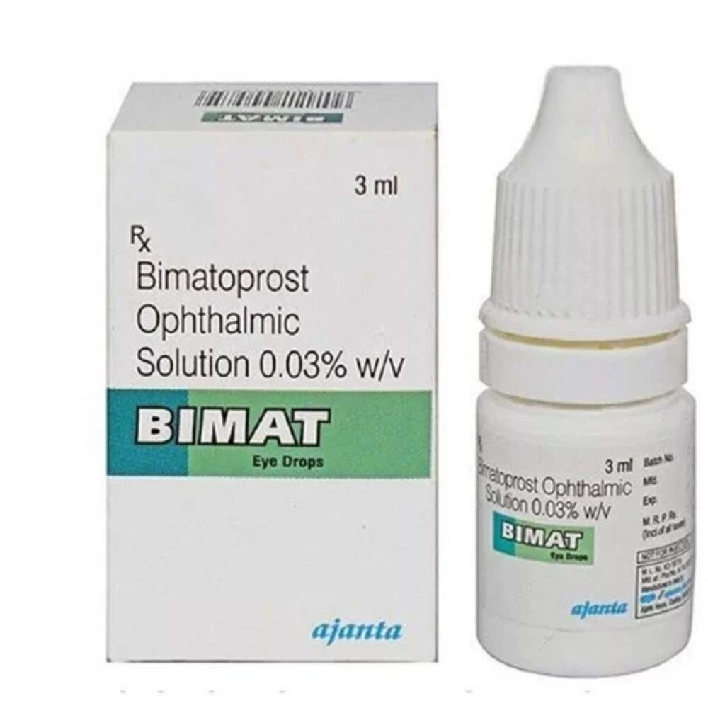 Bimat Eye Drops - 0.03% Liquid | Effective Eyelash Growth, Glaucoma & Ocular Hypertension Management, Convenient Dropper Application