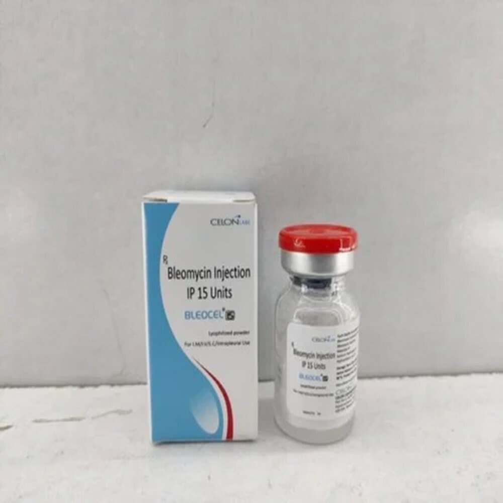 Bleomycin Injection Ip - 50 Mg Liquid | Effective Cancer Treatment For Hodgkin's Lymphoma, Non-hodgkin's Lymphoma, & Testicular Cancer