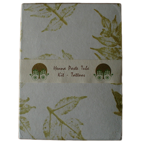 Natural Henna Paste Tube Kit - Storage Instructions: Dry Place