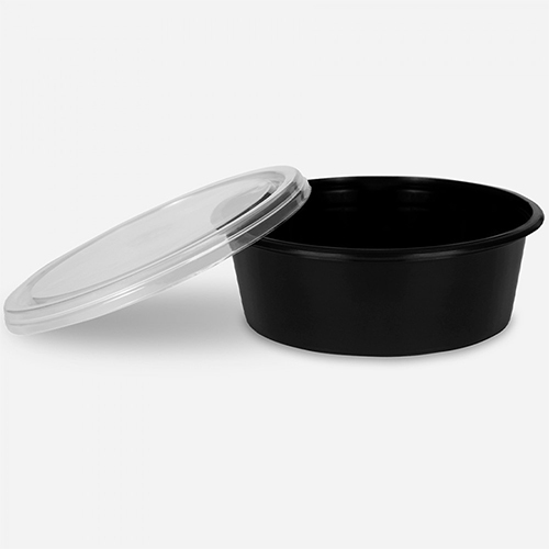 150Ml Round Container - Color: Black