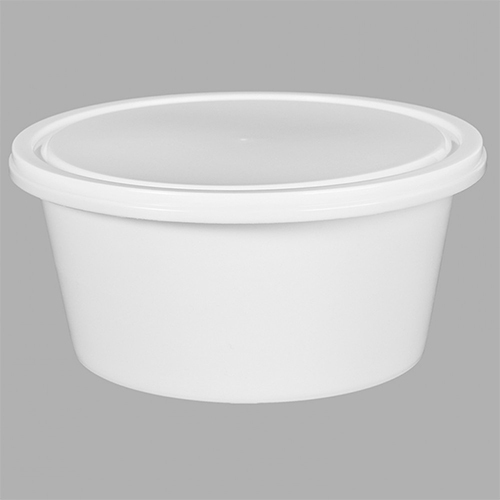 300Ml Round Container - Color: White