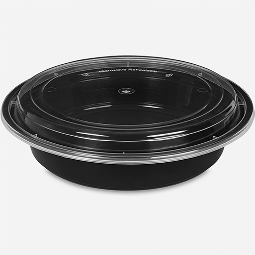 Plastic Container With Dome Lids - Color: Transparent