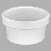 250ml Round Ice-cream Container - Color: White