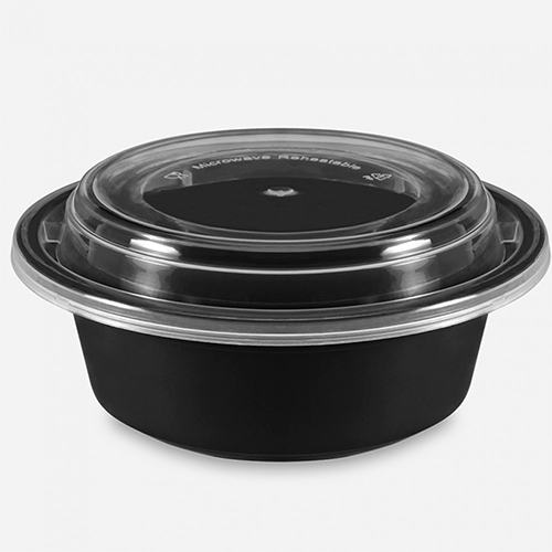 Plastic Container With Dome Lids (Ro) - Color: Transparent