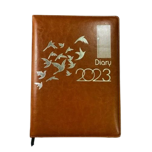Tan Diary - Cover Material: Leather