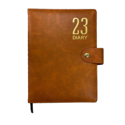 Tan Diary - Cover Material: Leather