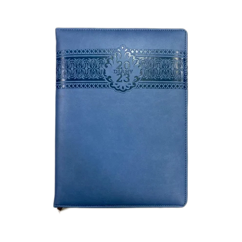 Blue Diary - Cover Material: Leather