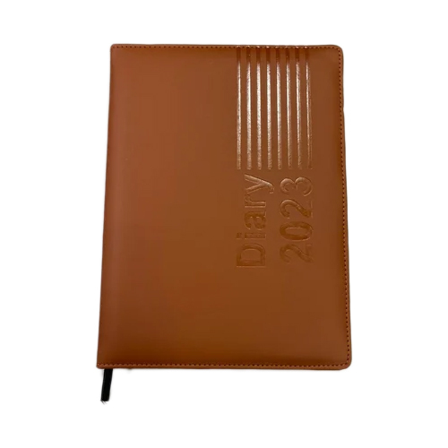 Tan Diary - Cover Material: Leather