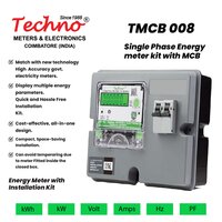 TECHNO single phase energy meter kit with MCB