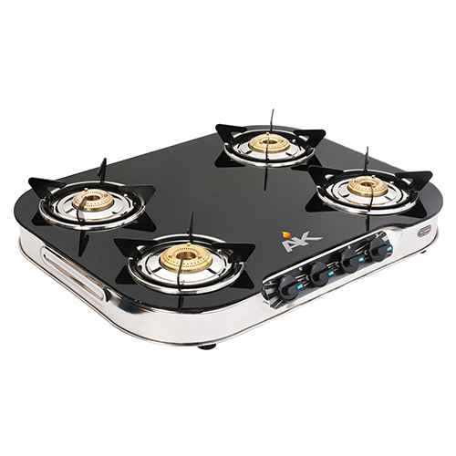AK 4003 Four Burner Glass Top Gas Stove