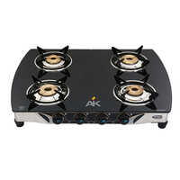 AK 4002 Four Burner Glass Top Gas Stove