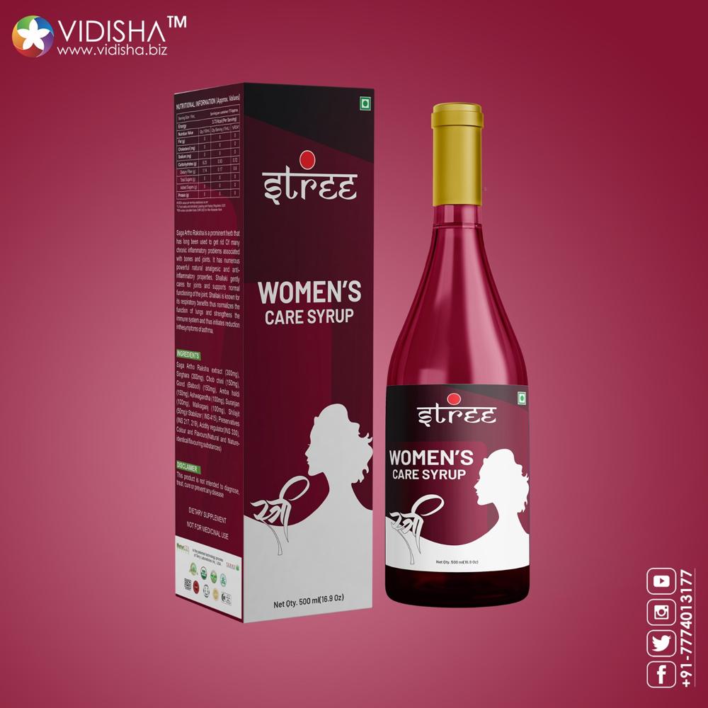 Pharma Syrup Bottle Packaging Box Design 