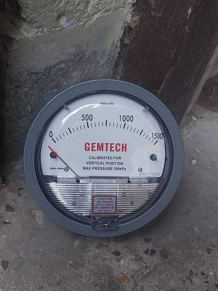 Gemtech Instruments G2000-1500pa Differential Pressure Gauge - Accuracy: A 2% (-Ha Model A 1) Of Fs (A 3% (-Ha A 1.5%) On -0