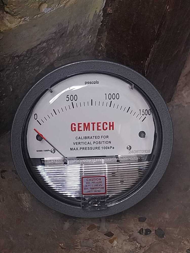 Gemtech Instruments G2000-1500pa Differential Pressure Gauge - Accuracy: A 2% (-Ha Model A 1) Of Fs (A 3% (-Ha A 1.5%) On -0
