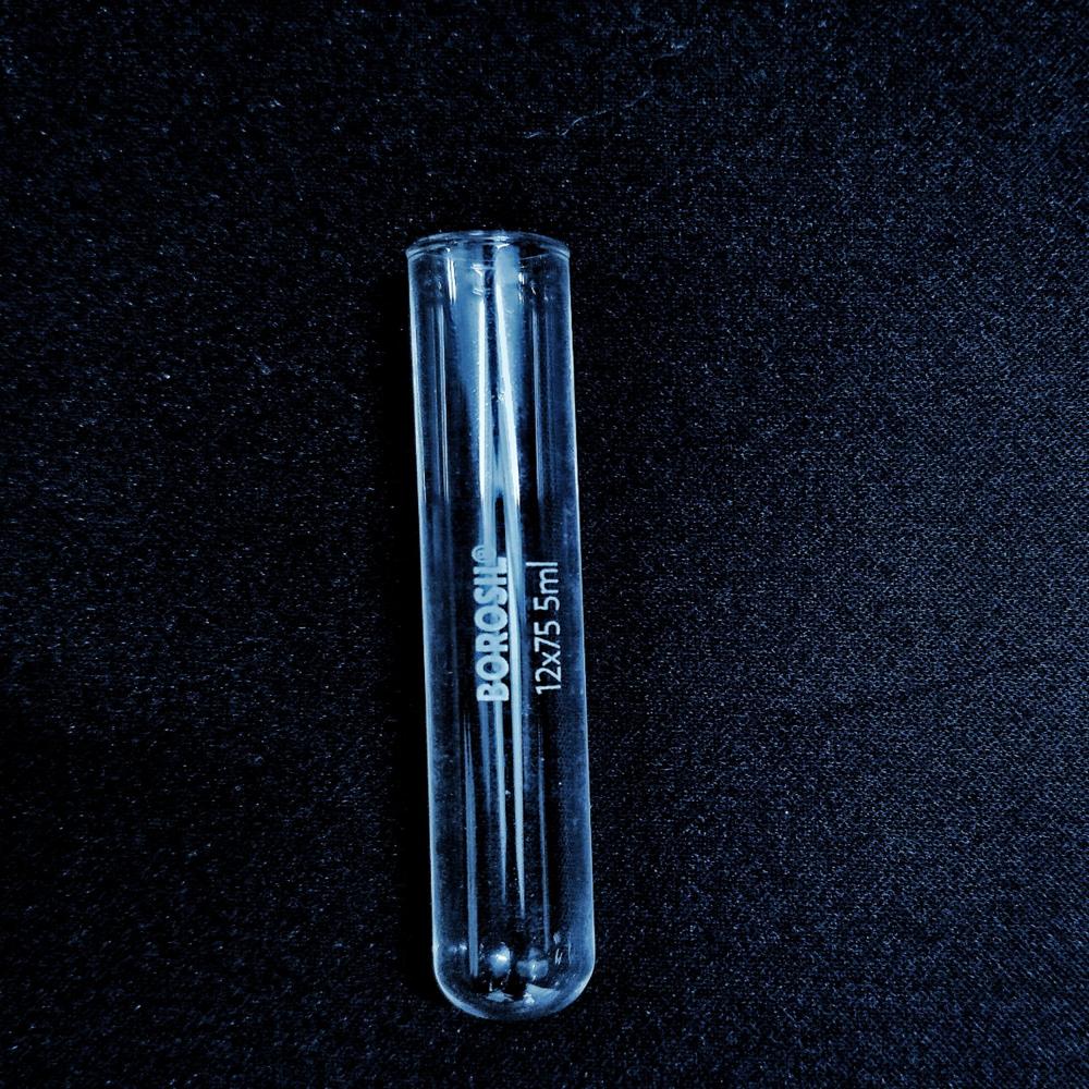 Borosil Test Tube Without Rim 12 X75 5 - Color: Transparent