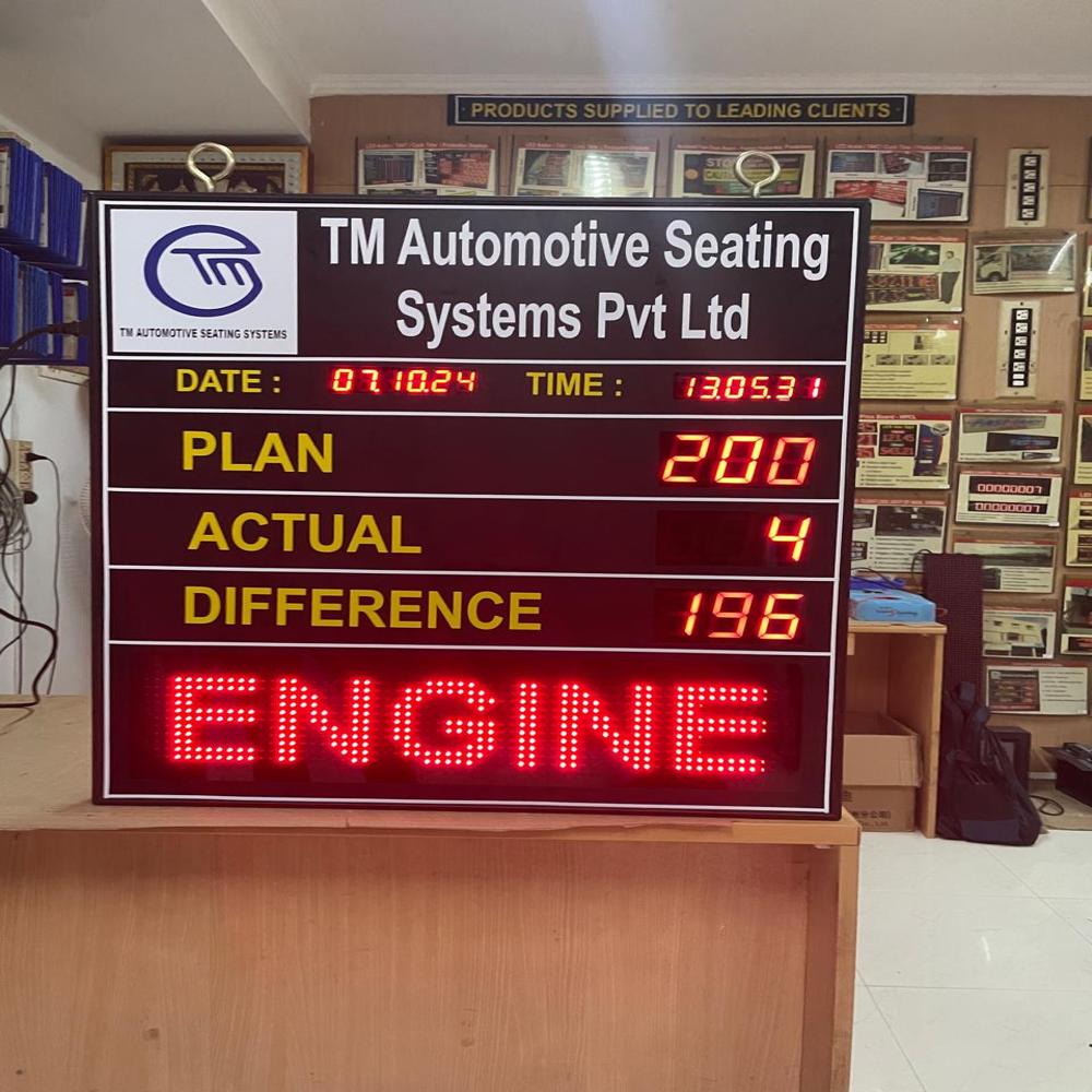 Led High-visibility Production Display Board - Led Type: Fnd & Dot Matrix