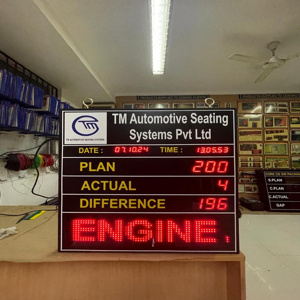 Led High-visibility Production Display Board - Led Type: Fnd & Dot Matrix