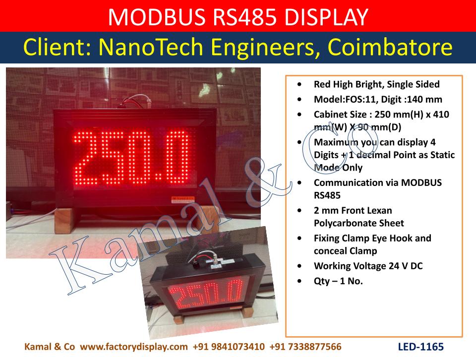 Led Modbus Display Board - Led Type: Dot Matrix
