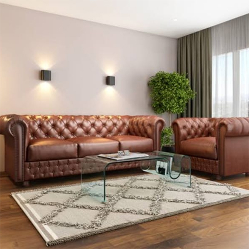 Wooden 4 Seater Sofa Set