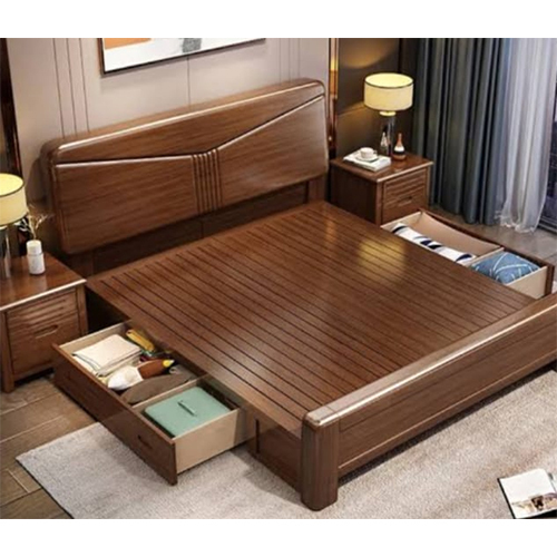 72 X 78 x 20 Inch Wooden Bed