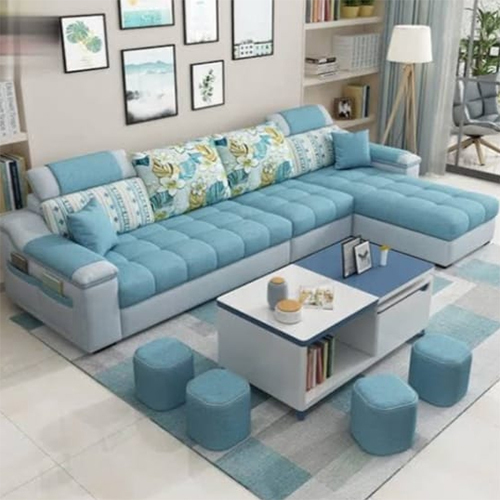 Wooden Sofa Combo Set With Tea Table