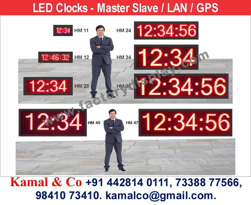 Led Gps Industrial Clock - 23 Model - Battery Life: 100000 Hours