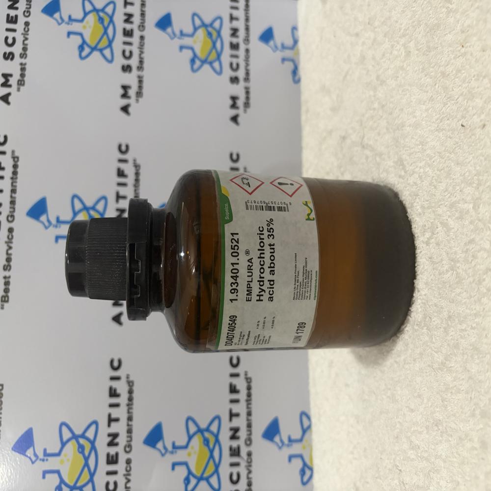 Hydrochloric Acid About 35% 500ml Merck