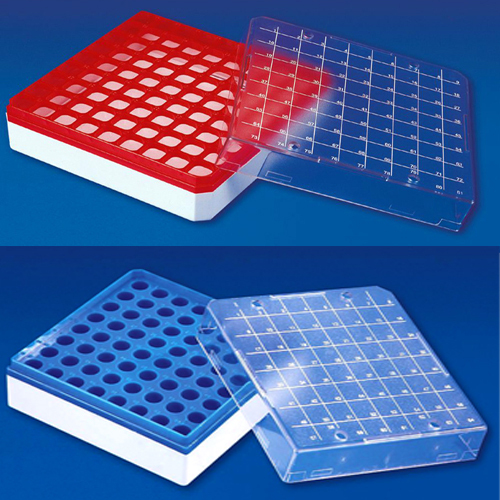 PCR Tube Rack with Hinges - Autoclavable