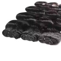 12A Real Human Hair Bundles 3 Pcs 20 Inch Body Wave Bundles Human Hair Extensions Wavy Weave Natural Black