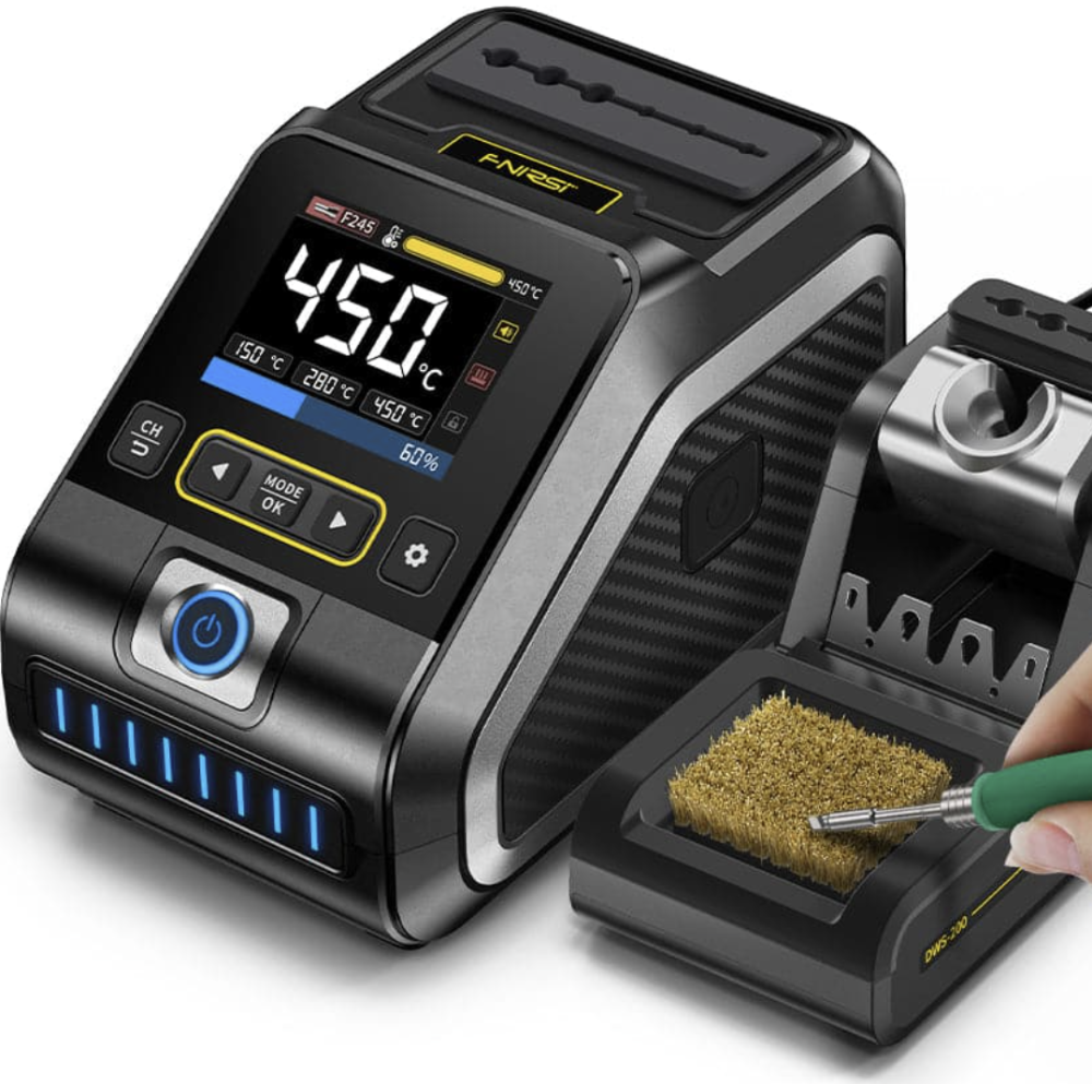 Dws 200 Smart Soldering Station - 200w High-power Precision Tool | Hd Color Screen, Adaptive Voltage 100-240v, Multiple Temperature Presets
