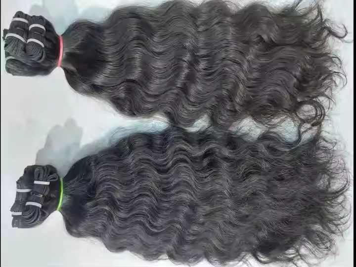 natural Unprocessed Indian Human Hair Bundles Extension