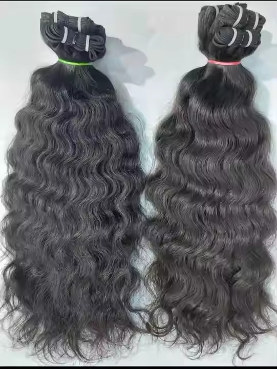 natural Unprocessed Indian Human Hair Bundles Extension
