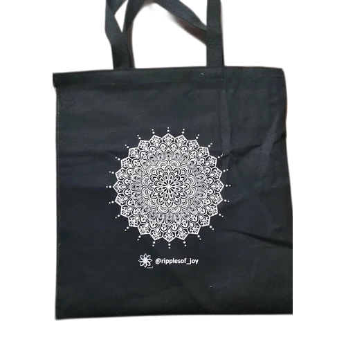 Loop Handle Printed Cotton Tote Bag - Capacity: 3 Kg