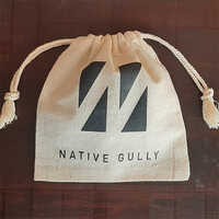 Cotton Drawstring Gift Pouch - Color: Off White