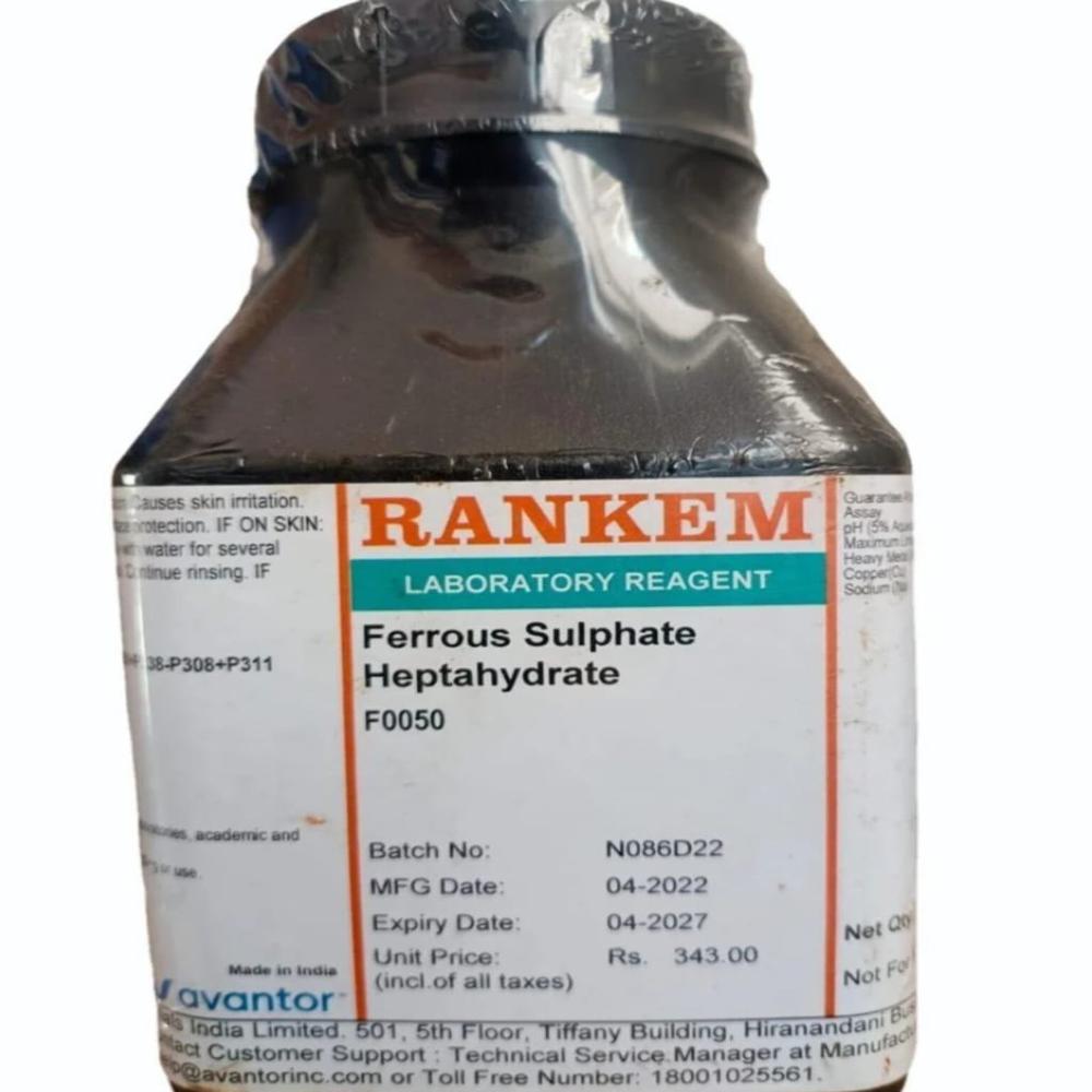 Ferrous Sulphate Heptahydrate Reagent - Application: Used As A Source Of Iron In The Treatment Of Iron-deficiency Anaemia