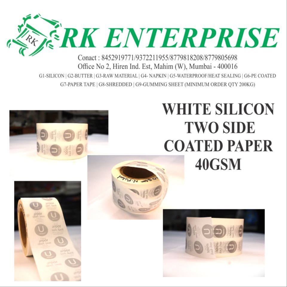 Name Alphabet Printed Silicon 1 Side Coated Roll - Coating Material: Na