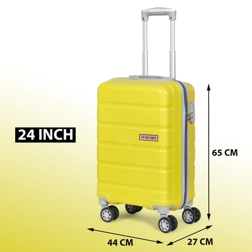 24 Inch Yellow Color Trolley Bag