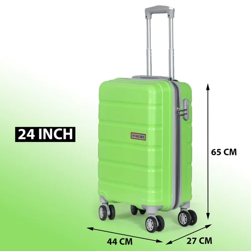 24 Inch P arrot Color Trolley Bag