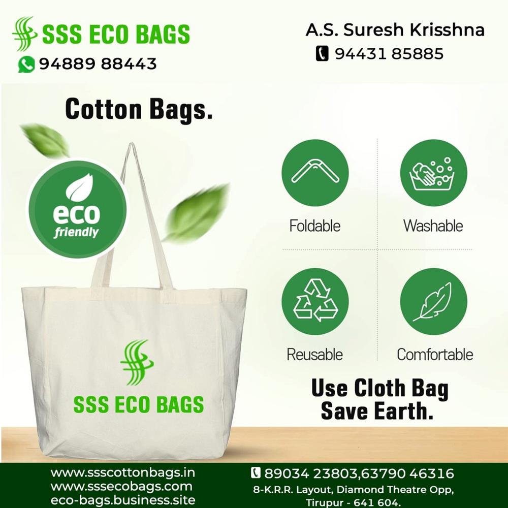 Rose Printed Cotton Bags