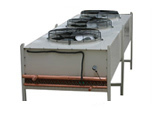 Air Cooled Condenser - Aluminum & Copper, Customizable Dimensions , Axial Flow Fan Type with Low Noise Level and Variable Cooling Capacity