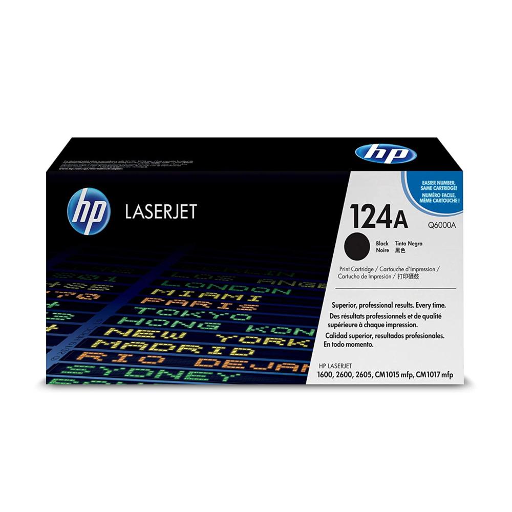HP 124A Black Toner Cartridge Q6000A