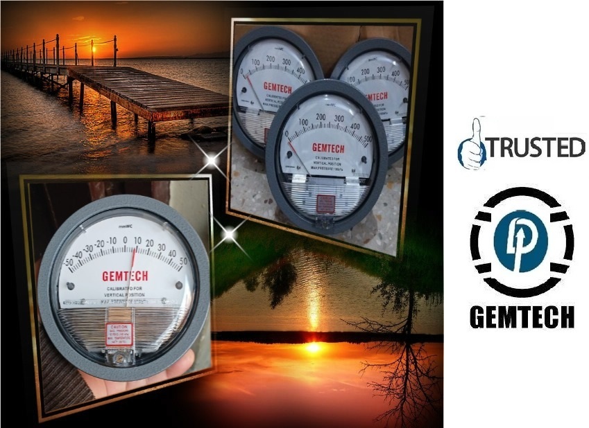 Gemtech Differential Pressure Gauges Wholesalers For Thirumazhisai Chennai Tamil Nadu - Accuracy: A 2% Of Full Span At 70 (21 (A 3% On -0