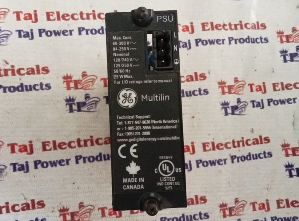 GE PSU MULTILIN I/O RATINGS REFER TO MANUAL